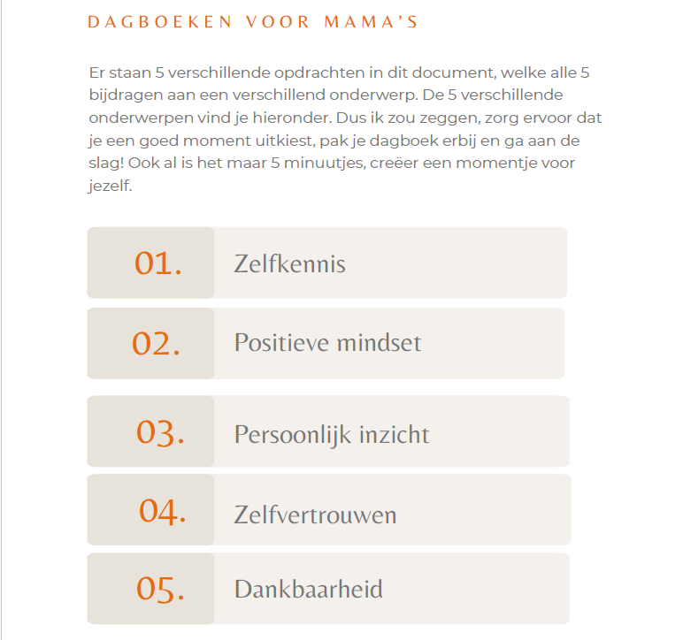5 Inspiratie Opdrachten - Voor Mama's - Image 2